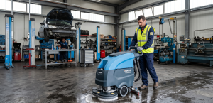 Pulizia officina meccanica: soluzioni professionali per pavimenti e macchinari da lavoro